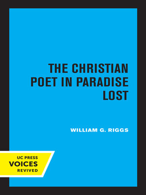 cover image of The Christian Poet in Paradise Lost